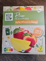 Bio Fruchtpüree Apfel,Pfirsich,Mango 100g