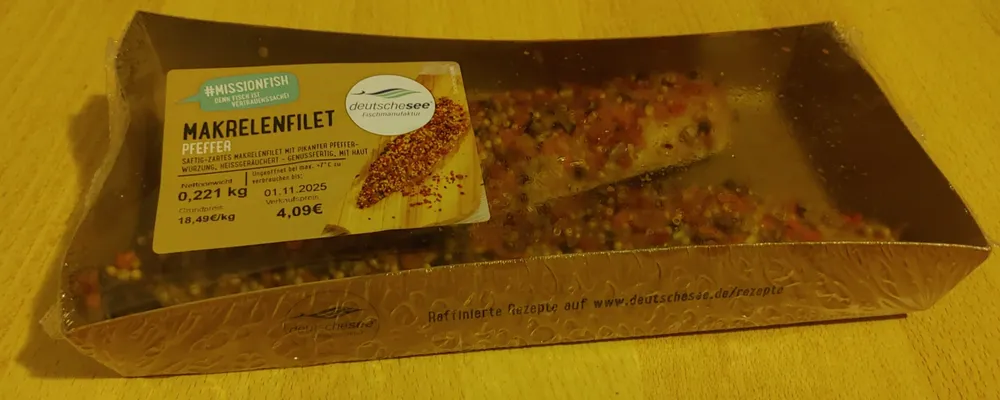 Makrelenfilet Pfeffer