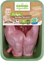 Lapin entier découpé sans tête