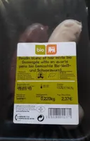 Boudin blanc et noir mixte bio