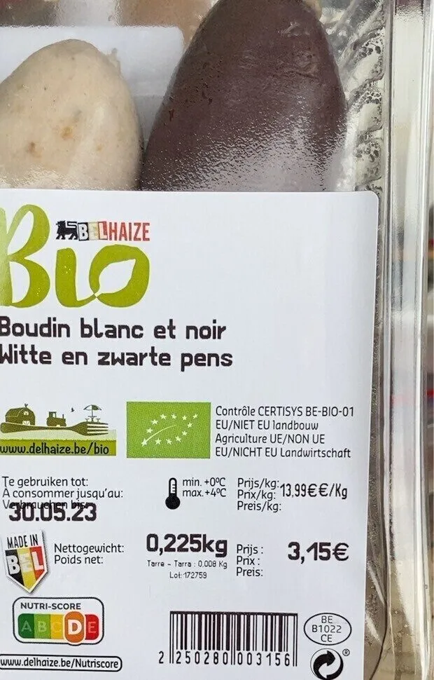 Boudin blanc et noir