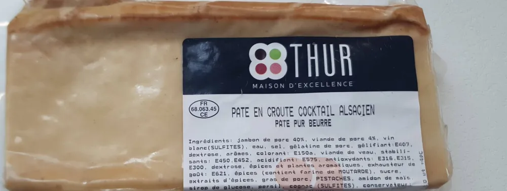 Pâte en croûte coktail alsacien