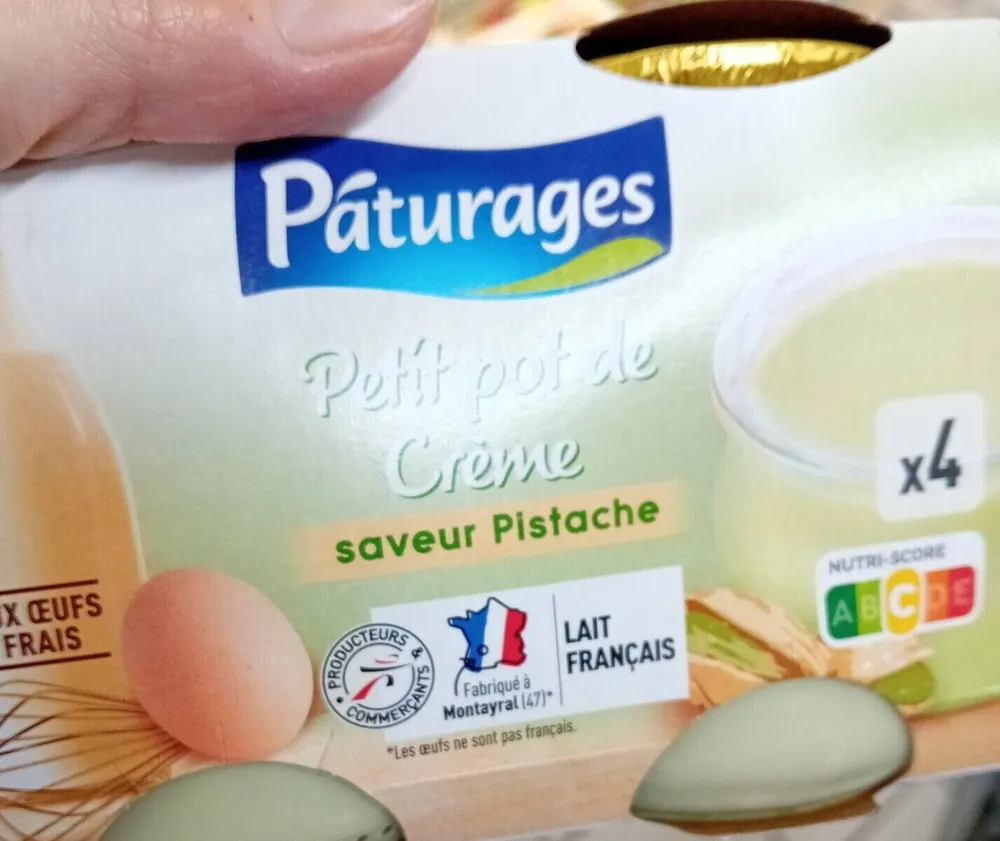 Pot de crème pistache
