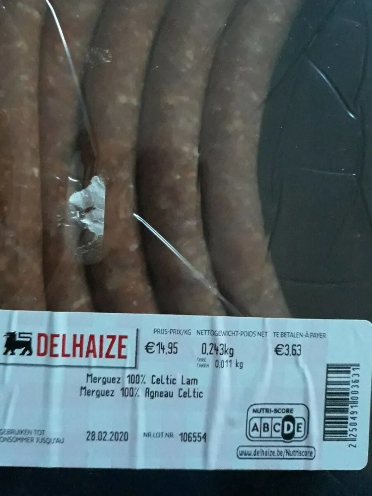Merguez 100% Agneau Celtic