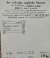 Krustenbraten, gepökelt, gegart, gebacken
