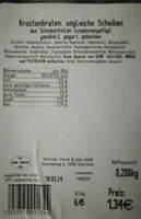 Krustenbraten, ungleiche Scheiben