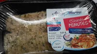 Dos de cabillaud beurre et persil decongelé