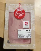 Jambon de derrière em tranches