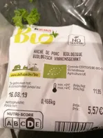 Haché de porc biologique