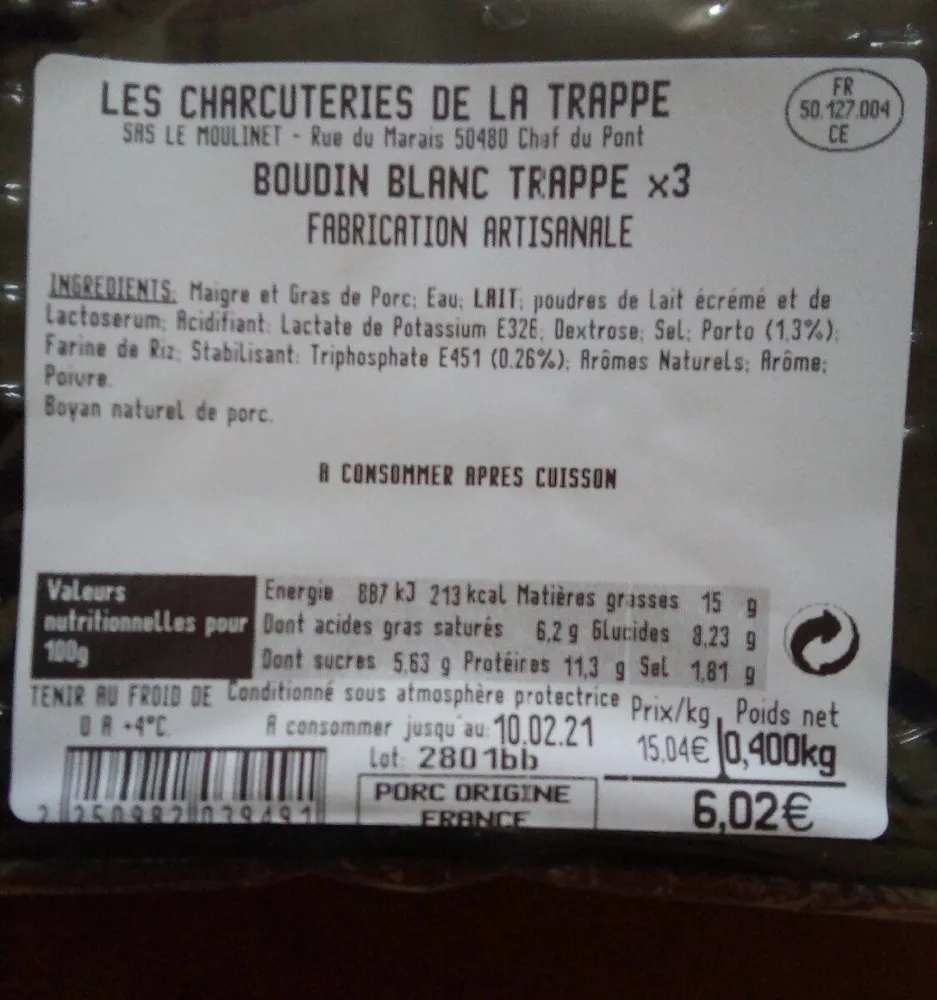 Boudin blanc