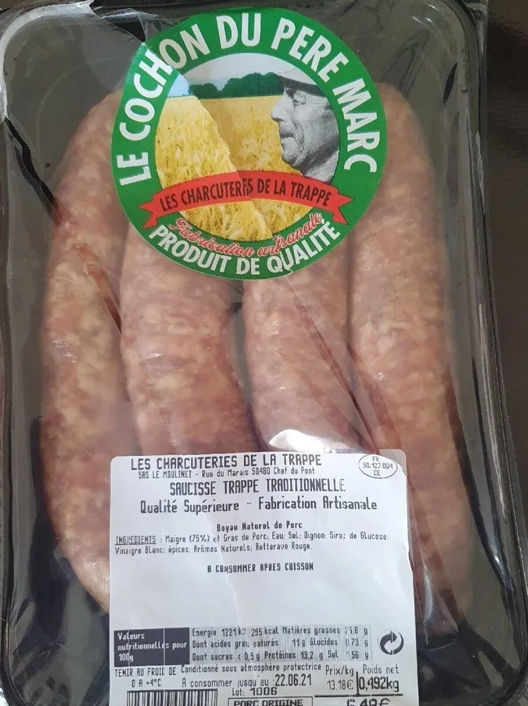 Saucisse Trappe Traditionnelle