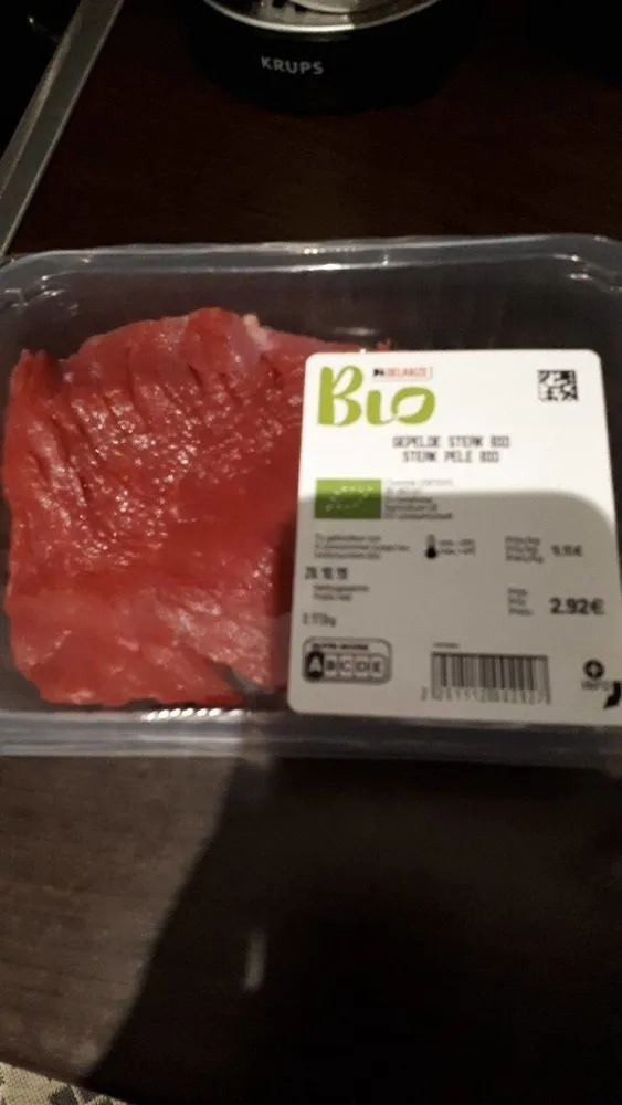 Steak pelé bio