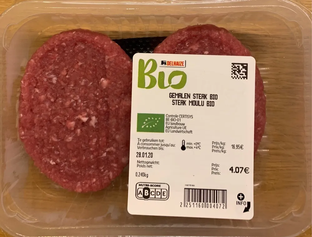 Steak moulu bio