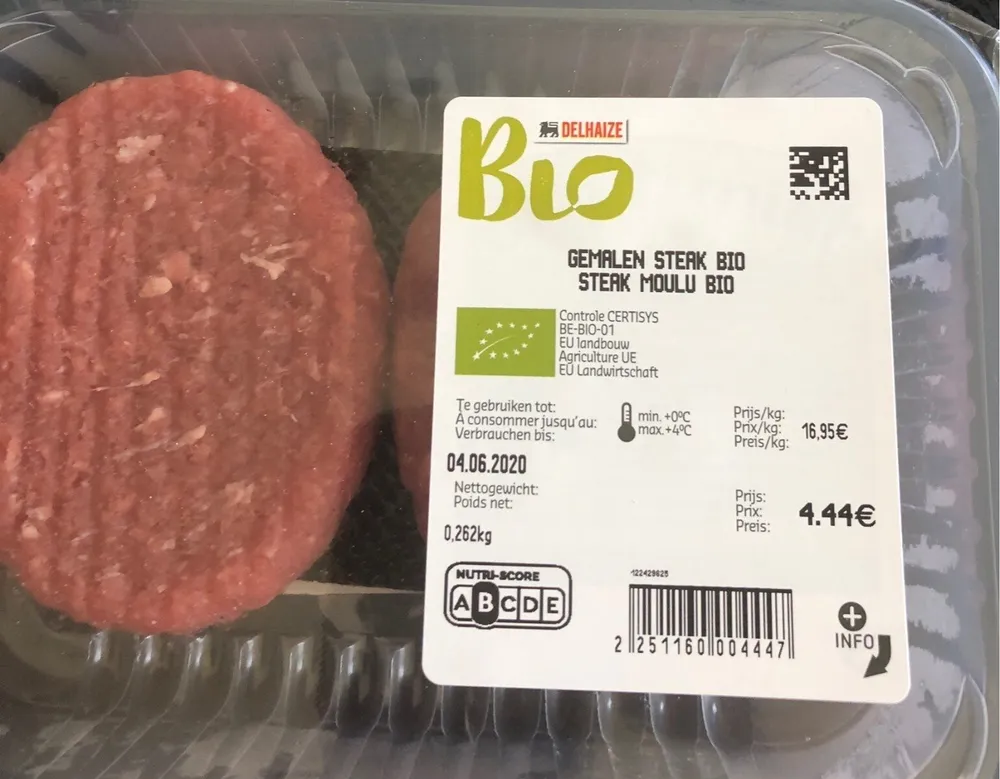 Steak moulu Bio