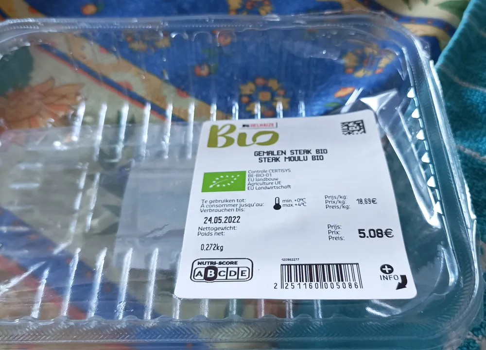 steak moulu bio