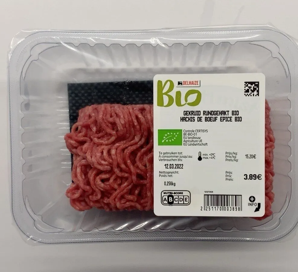 Hachis de boeuf épicé bio