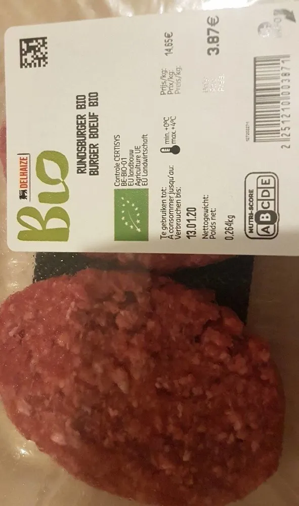 Burger boeuf bio
