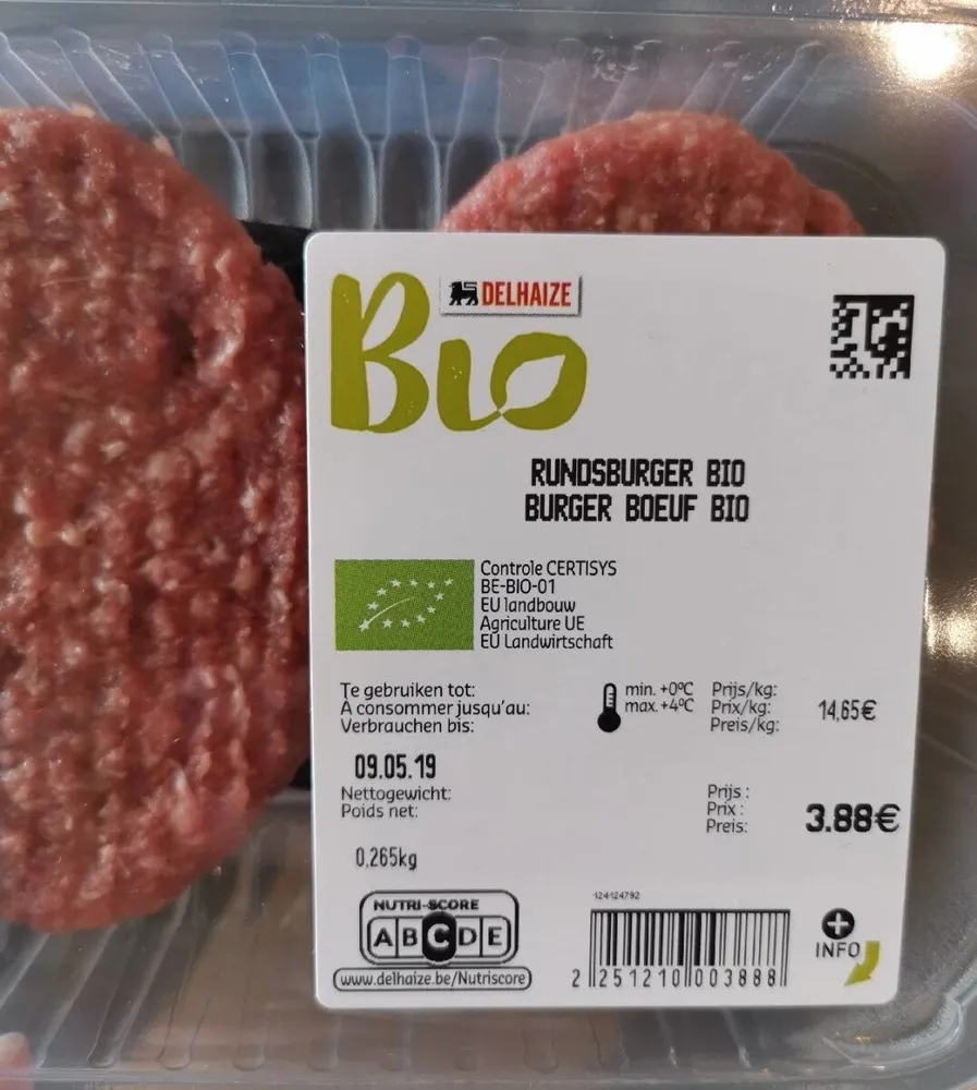 Burger bœuf bio