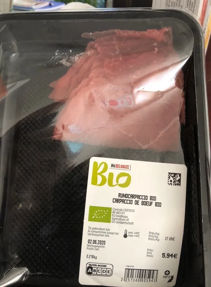 Carpacio de Boeuf bio