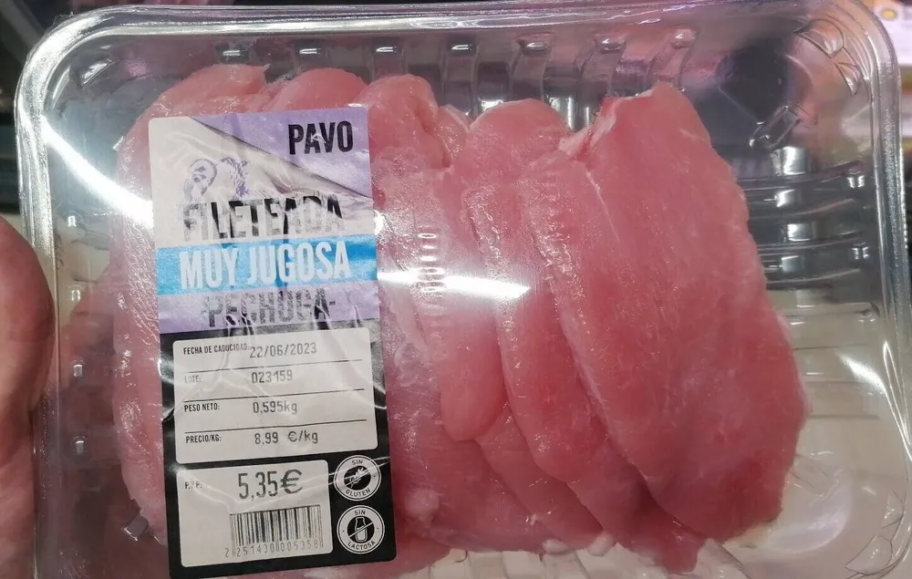 Fileteada muy jugosa pechuga