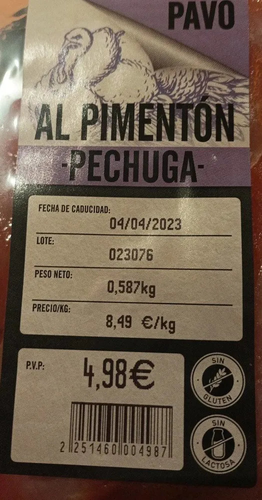 pavo al pimentón