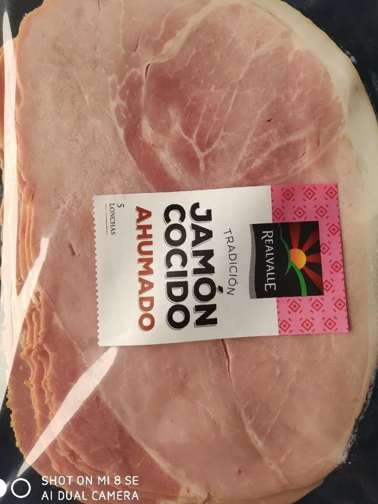 Jamón cocido ahumado