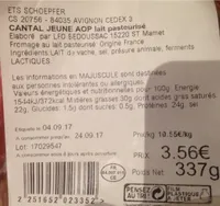 Cantal Jeune AOP