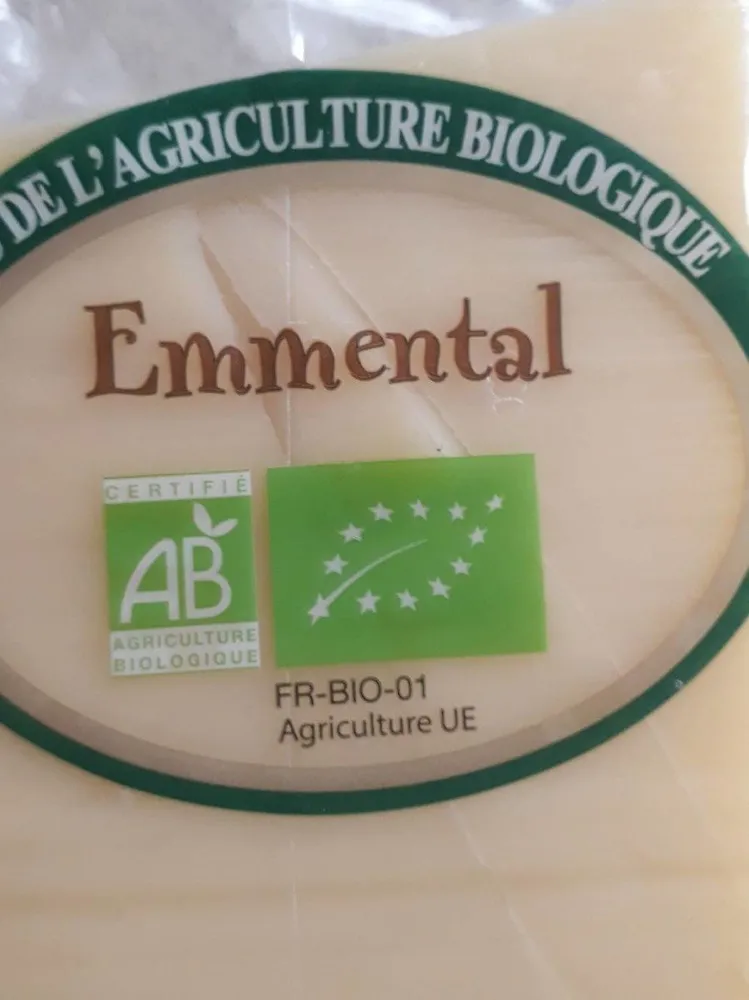 Emmental biologique l'ait pasteurisé