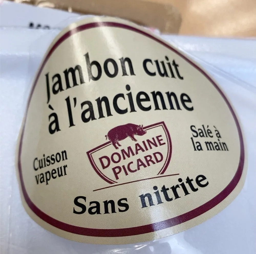 Jambon blanc sans notrite cuit avec couenne