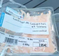 Coktail de crevettes et surimi