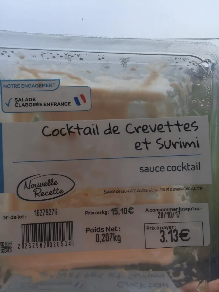 Cocktail de crevettes et surimi
