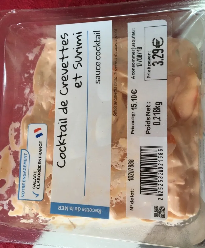 Cocktail de crevettes et surimi
