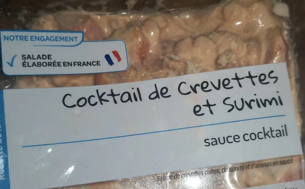 Cocktail de crevette et surimi