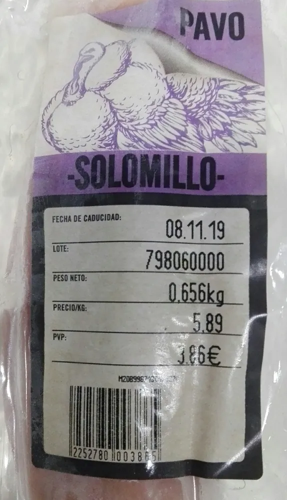 Solomillo de pavo