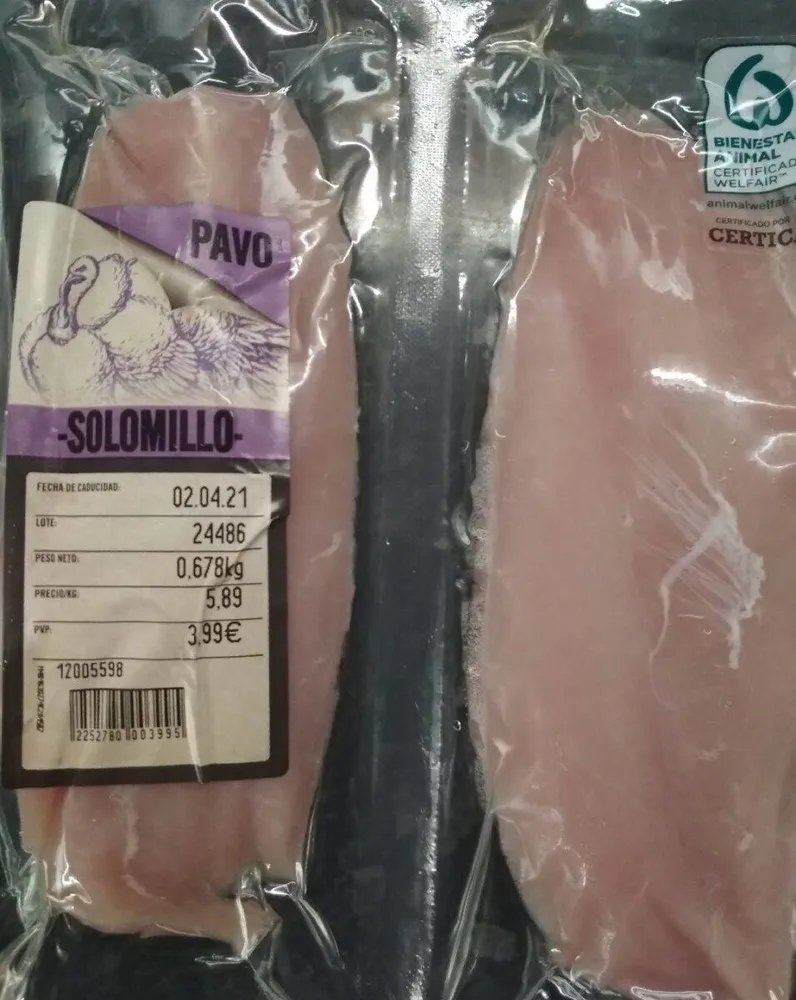 Solomillo de pavo