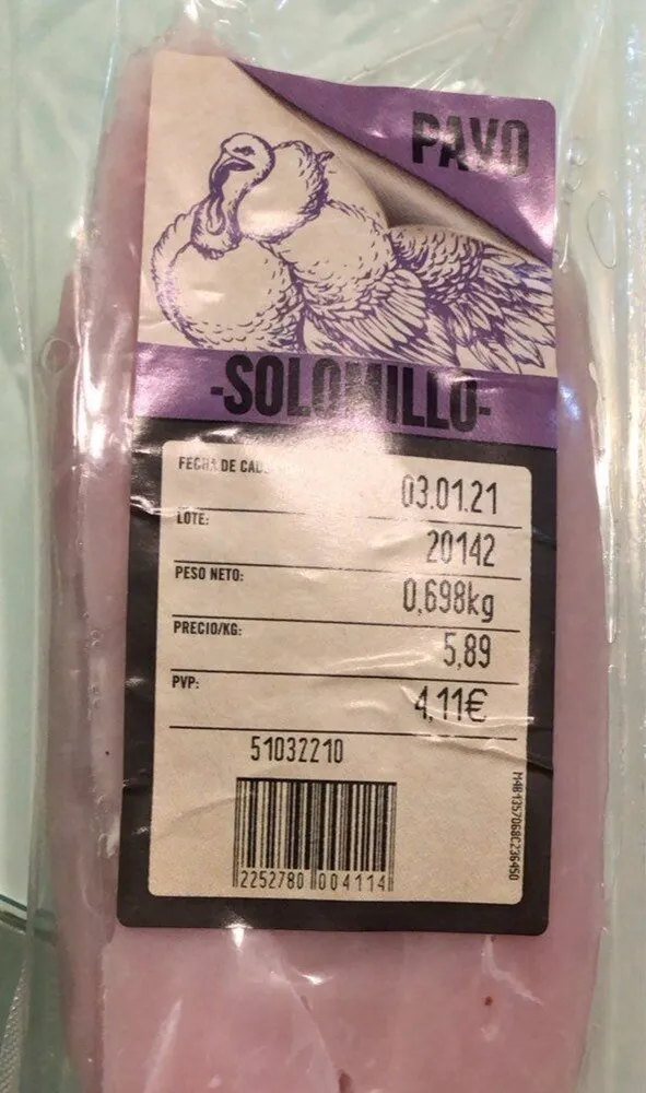 Solomillo de pavo