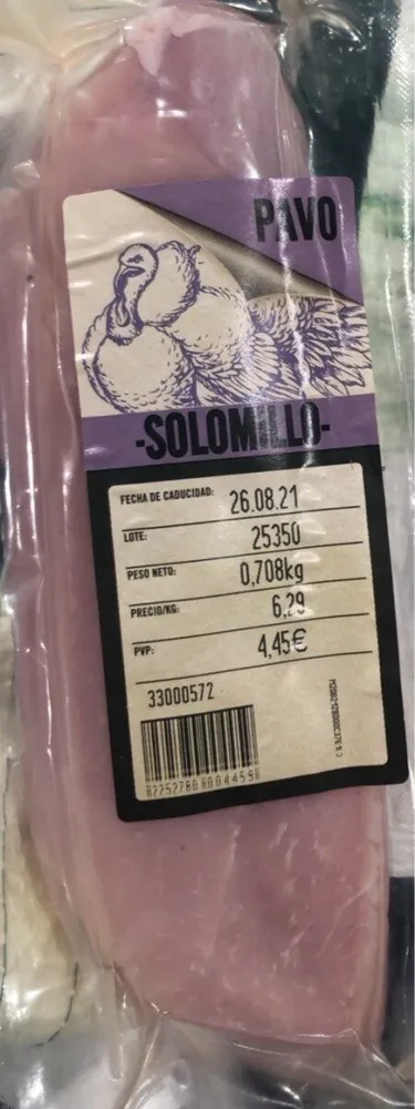 Solomillo de pavo