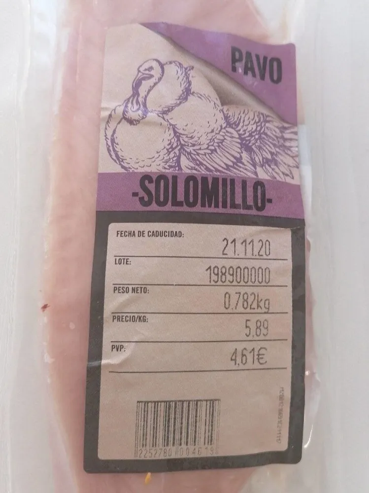 Solomillo de pavo