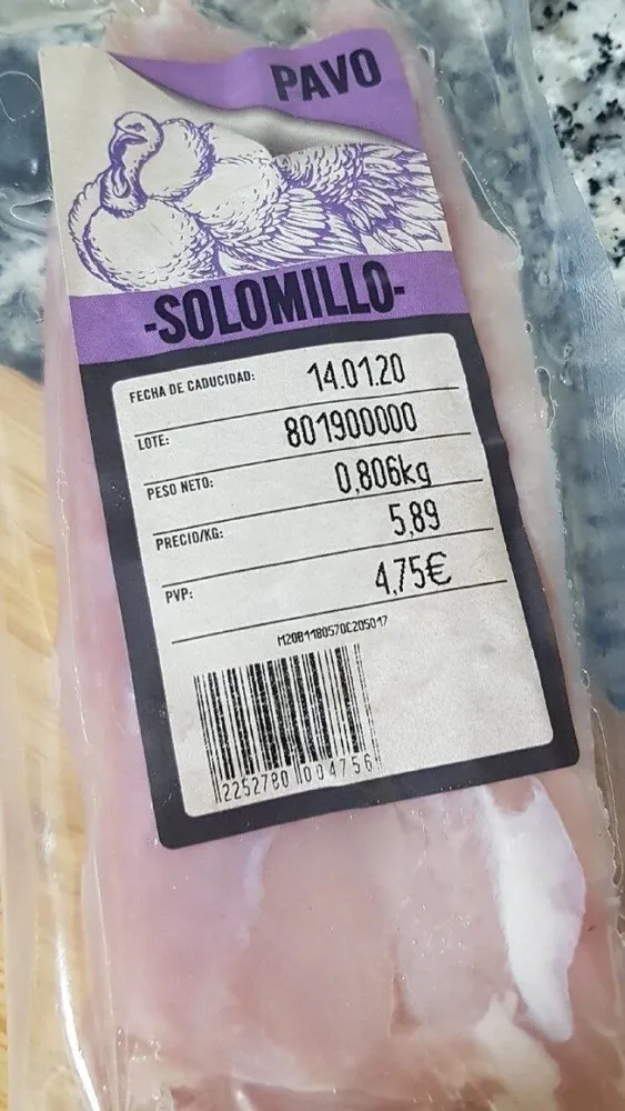 Solomillo de pavo
