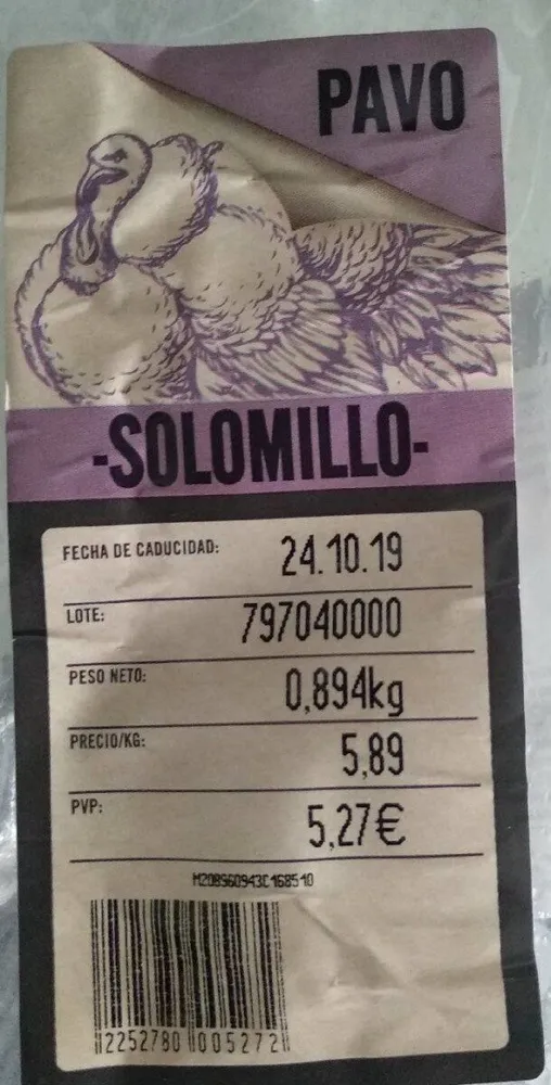 Solomillo de pavo