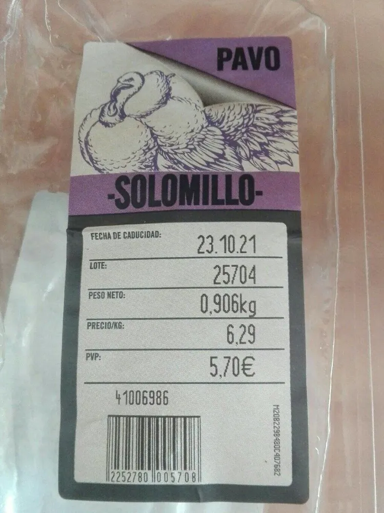 Solomillo de pavo