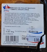 Poulet mariné