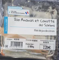 Duo ananas et carotte au surimi