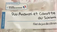 Duo Ananas et Carotte au Surimi