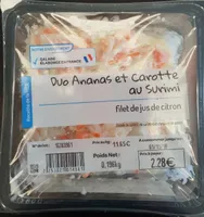 Duo ananas et carotte au surimi