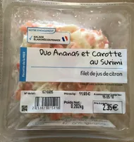 Duo ananas et carotte au surimi