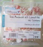 Duo ananas et carotte au surimi