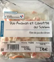 Duo Ananas et carotte au surimi - Magasin U