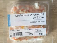 Duo ananas et carottes au surimi
