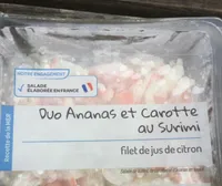 Duo ananas et carotte au surimi